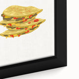 Extra large black wall art on canvas featuring a textured, colorful abstract design, ideal for living room decor.