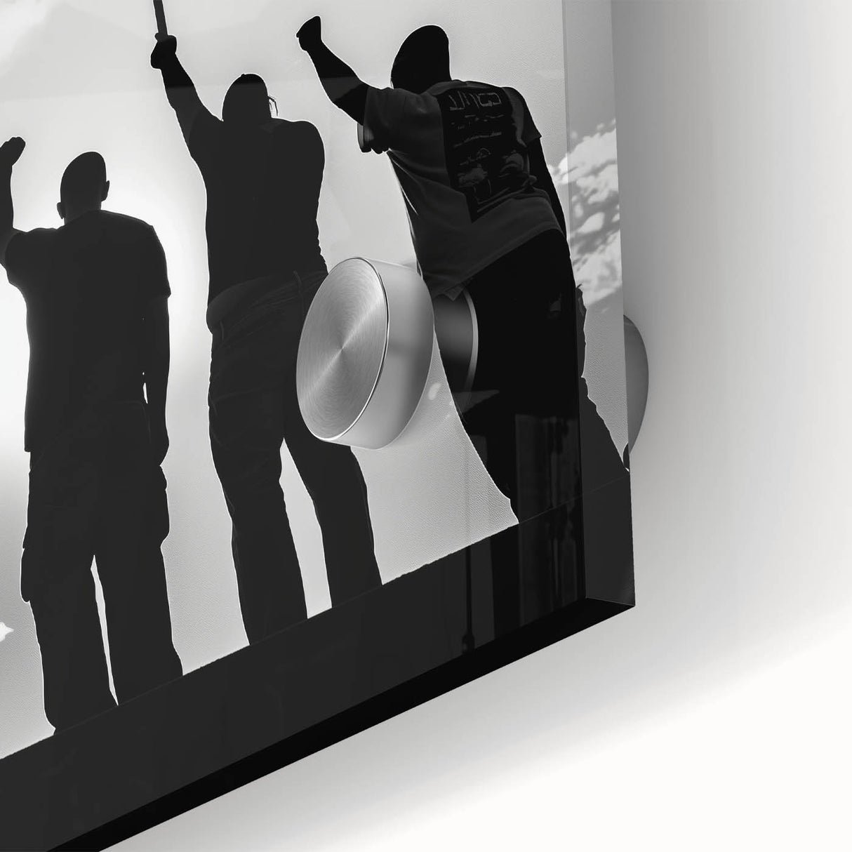 Patriotic Silhouettes & USA Flag - Independence Day Wall Art