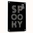 Spooky Typography Halloween Wall Art - Modern Halloween Decor