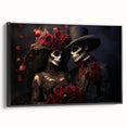 Romantic Skeleton Couple – Día de los Muertos Art Prints