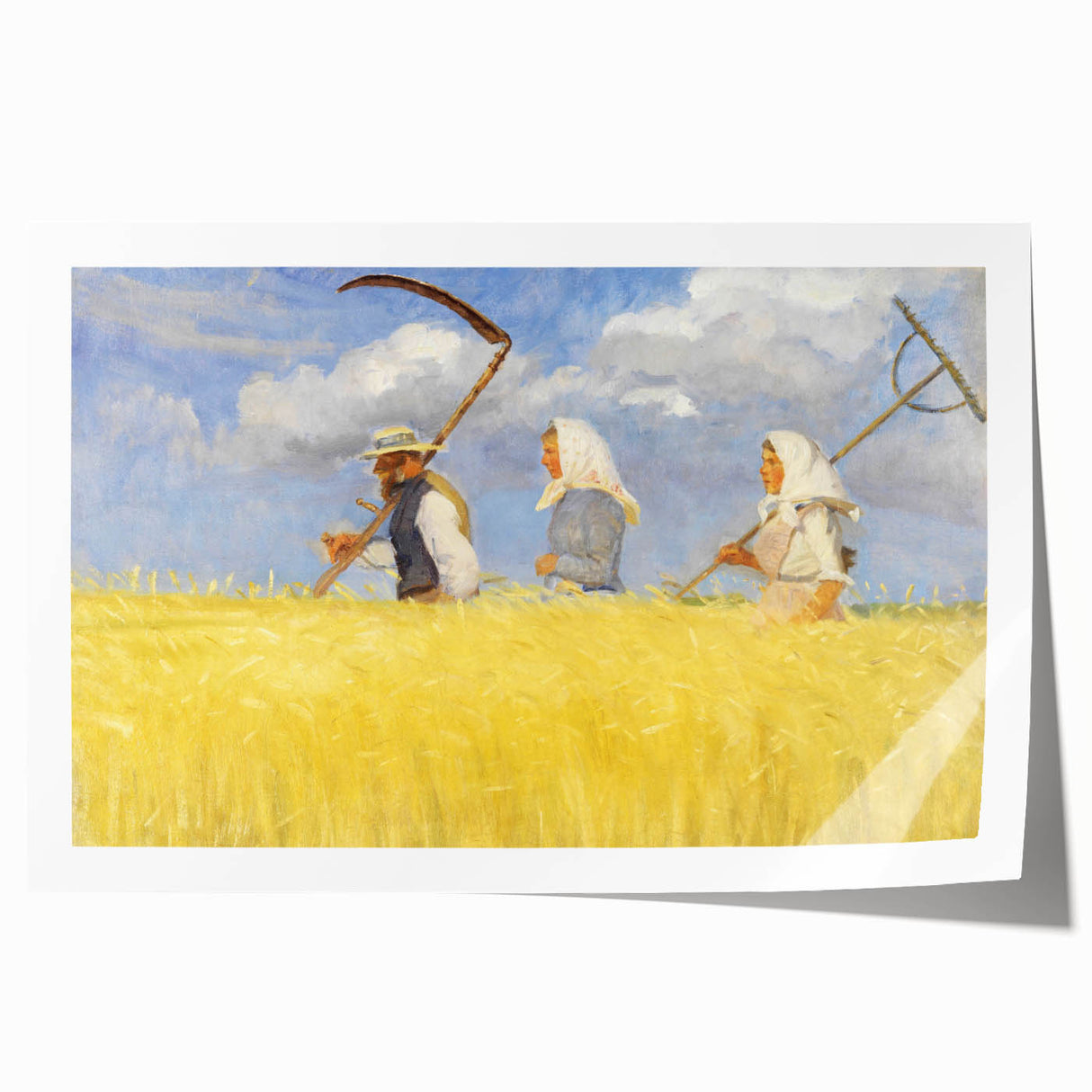 Harvesters - Pastoral Field Scene by Anna Ancher