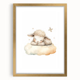 Sleeping Lamb Nursery Wall Art – Baby Room Decor & Kids Prints