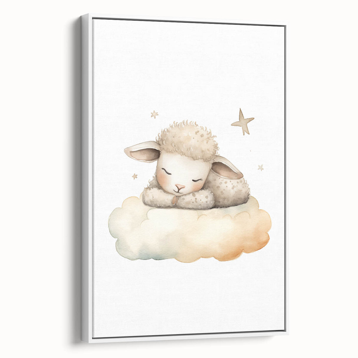 Sleeping Lamb Nursery Wall Art – Baby Room Decor & Kids Prints