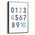 Numbers Typography Art Print – Educational Modern Wall Decor