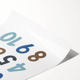 Numbers Typography Art Print – Educational Modern Wall Decor