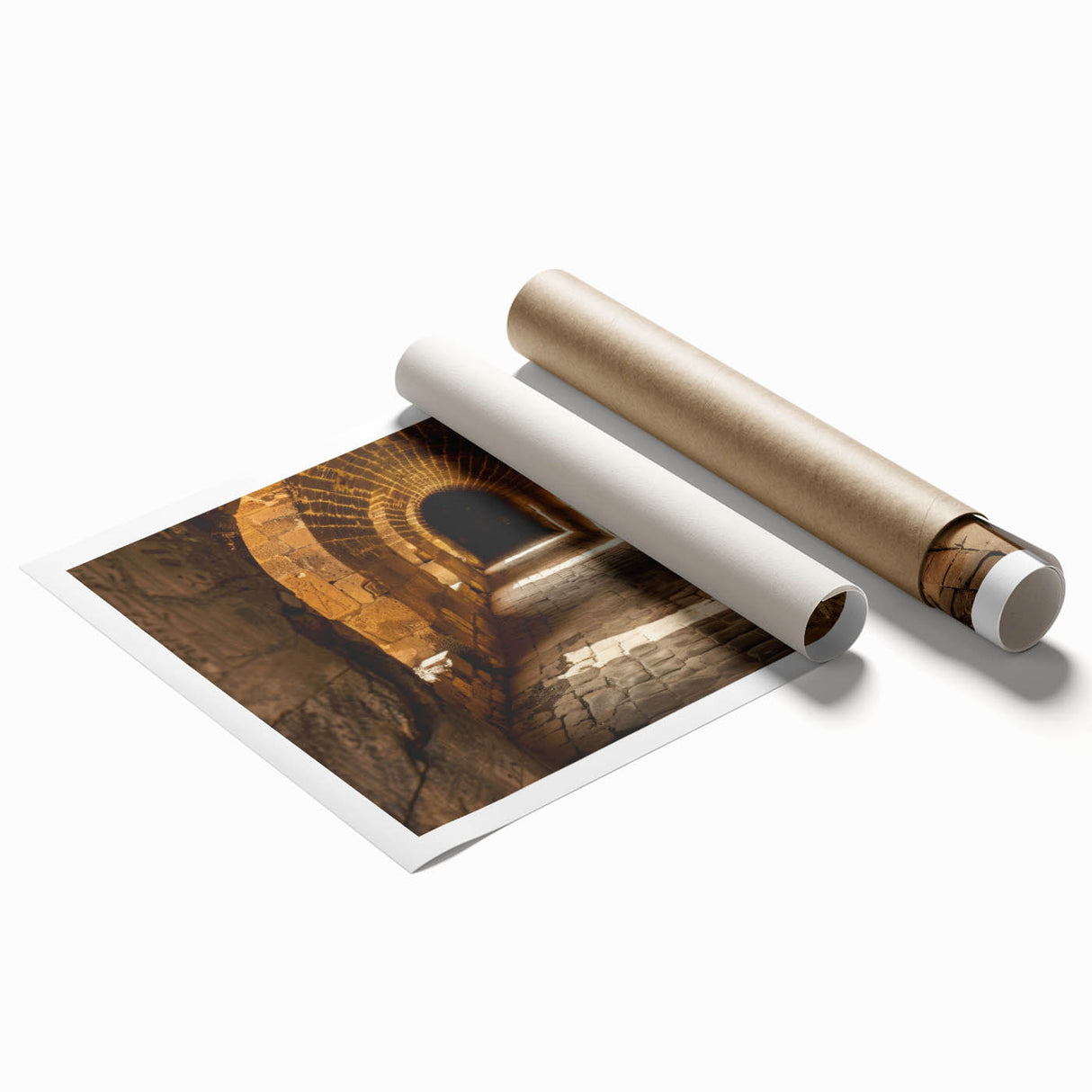 Extra large rolled print of an Ethiopian landscape with vibrant floral elements, ideal for classy bathroom wall art.