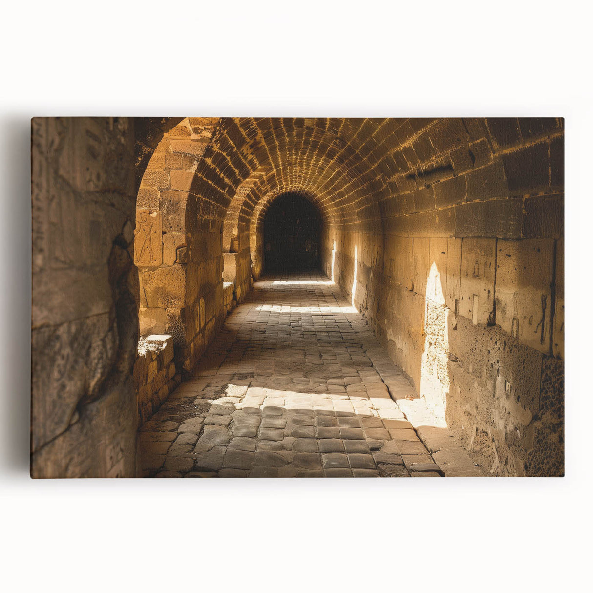 Large black and white canvas print of Ethiopian scenery, ideal for kitchen wall art.