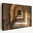 Large canvas print featuring an Ethiopian landscape in earthy tones, ideal for kitchen wall art.