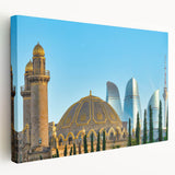 Large canvas print of an Asian landscape in muted earth tones, ideal for kitchen wall art.