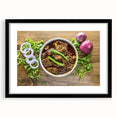 Extra large, textured abstract art print featuring vibrant, colorful patterns on a framed black canvas.