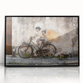 Large abstract wall art depicting a vibrant Malaysian landscape on a black framed acrylic.