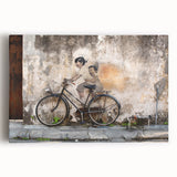 Black and white photograph of a Malaysian landscape on large stretched canvas, suitable for kitchen wall art.