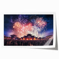 Rolled print of Taiwan scenery with lush greenery and mountain backdrop, ideal for dining room wall art.
