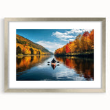 Textured abstract art print of Quebec scenery in muted earth tones, framed in silver, ideal for bedroom art.