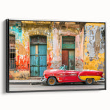 Black and white vintage poster art of a Caribbean landscape on framed canvas, suitable for bedroom decor.