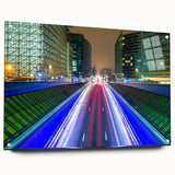 Acrylic print of a European scenery in muted earth tones, suitable for dining room or bedroom decor.