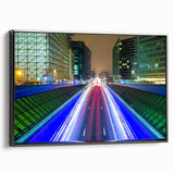 Black and white wall art of a vintage Belgian landscape on framed canvas, ideal for bedroom decor.