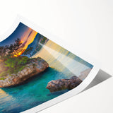 Extra large wall art featuring line art flowers in black on white, rolled canvas, suitable for large living room decor.