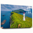 Acrylic print of a European scenery in Denmark with muted earth tones, ideal for dining room decor.