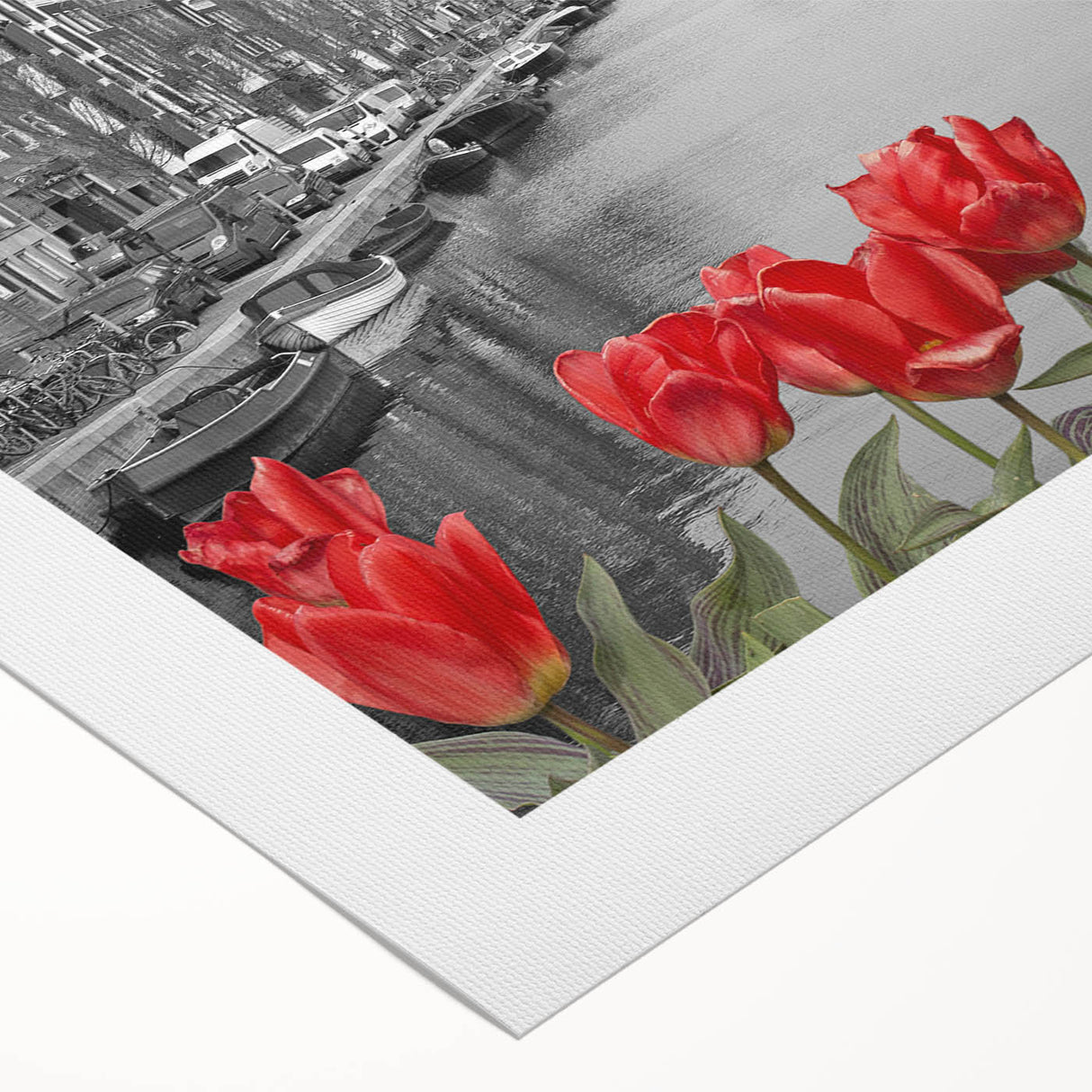 Art deco poster of Venice with muted earth tones on rolled canvas, suitable for dining room wall art.