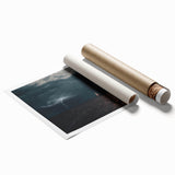 Extra large floral art on a rolled print depicting vibrant scenery of Latvia, ideal for classy bathroom wall art.