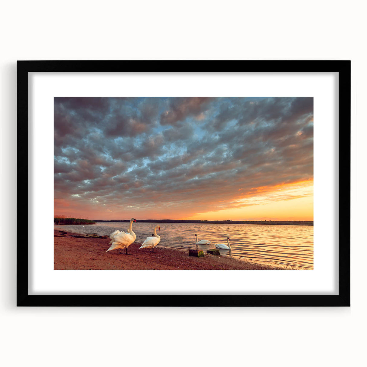 Extra large abstract art print of a vibrant, colorful European scenery on a textured canvas, ideal for living room decor.