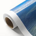 Art Deco poster of a European scenery in muted colors on rolled canvas, suitable for nursery wall art.
