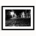 Extra large framed abstract print of colorful Barcelona scenery in vibrant hues, ideal for living room decor.