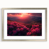 Textured abstract art print of a European scenery in muted earth tones on a framed canvas, suitable for bedroom decor.