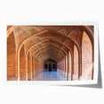 Extra large rolled print featuring a floral scenery of Iran in muted earth tones, ideal for art wall dining room.