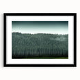 Abstract art print of Auckland skyline in colorful, textured style on extra large black-framed canvas.
