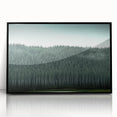 Large abstract wall art depicting Auckland's skyline in muted blue tones on framed acrylic.
