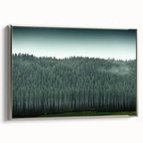 Framed canvas depicting a vintage-style landscape of Auckland with a black and colorful palette, ideal for office decor.