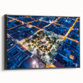 Black and white framed canvas of a Bolivian landscape, ideal for bedroom wall decor.