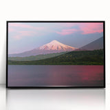 Large abstract wall art depicting a vibrant, colorful scene of South America on a framed acrylic print.