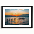 Extra large abstract art print depicting a colorful, textured Alabama scenery in a black frame, ideal for living room decor.