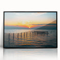 Large abstract wall art depicting a stylized Alabama scenery in black and white acrylic, framed.