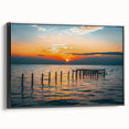 Black and white vintage poster art of Alabama landscape on framed canvas, suitable for bedroom wall decor.