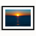 Extra large abstract art print of Delaware scenery in vibrant colors on a textured canvas, framed in black.