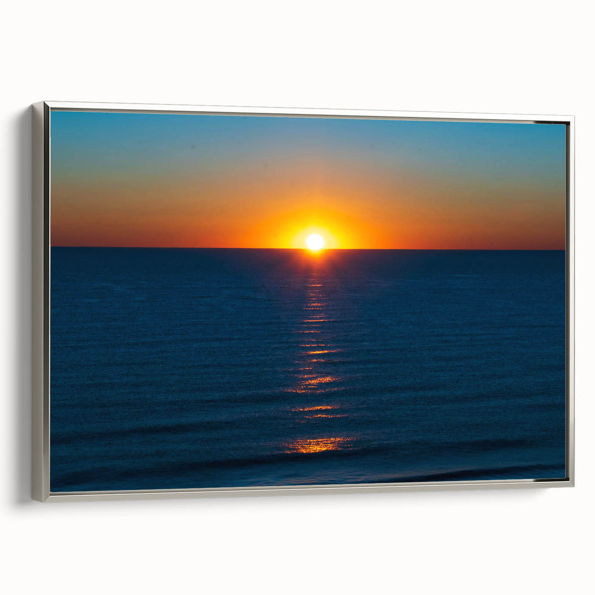 Vintage-style landscape art painting of Delaware scenery in colorful hues on a framed canvas, ideal for living room decor.