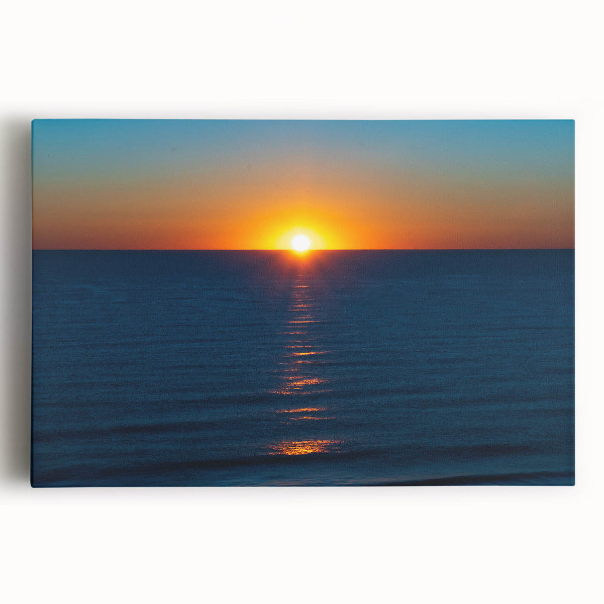 Black and white photograph of Delaware scenery on large stretched canvas, ideal for kitchen wall art.