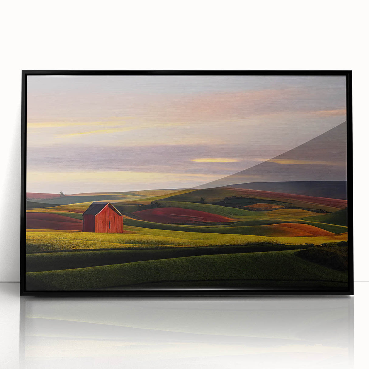 Large abstract wall art of Idaho scenery in black and white tones on a framed acrylic, suitable for modern art wall decor.