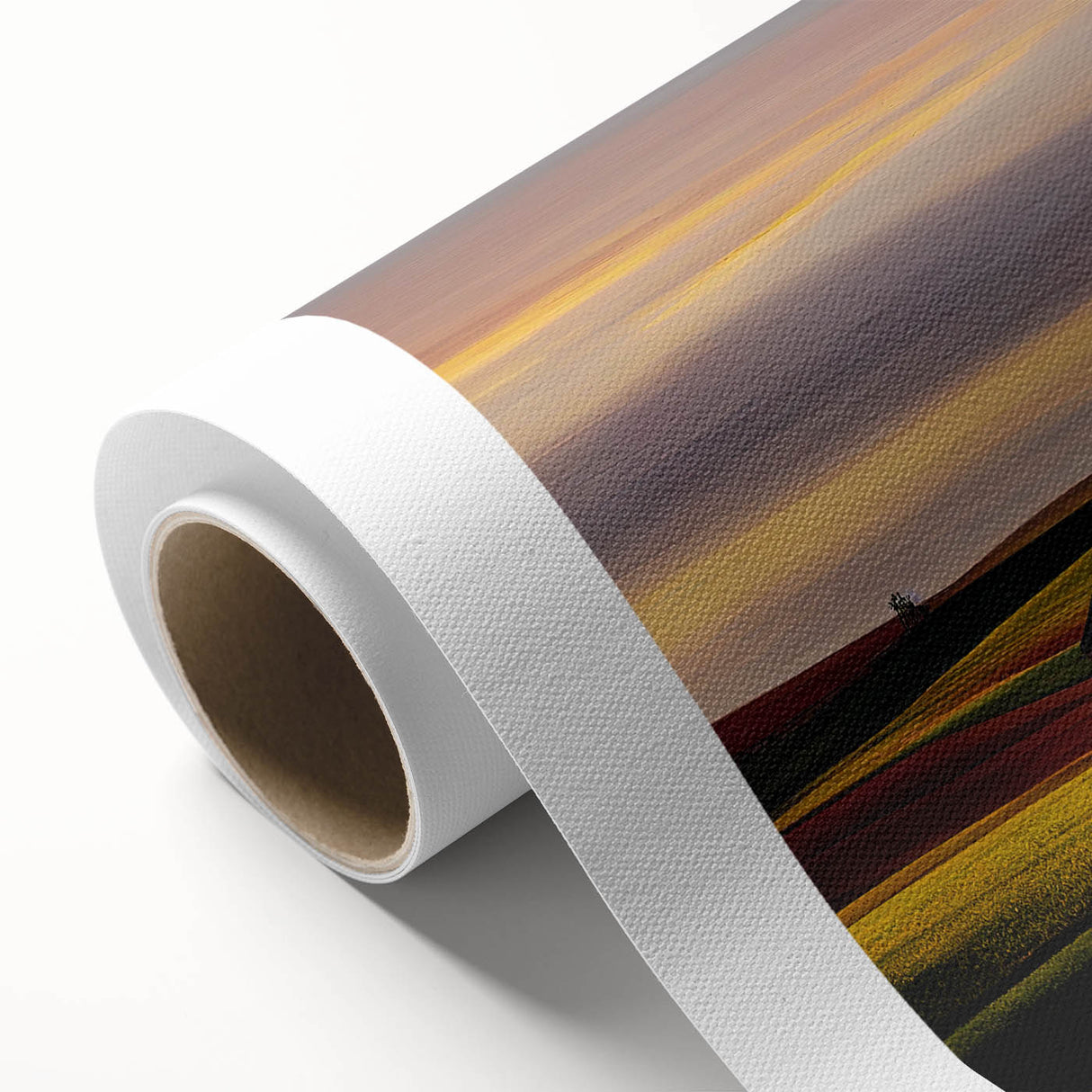 Art deco poster of Idaho scenery in pastel shades on rolled canvas, ideal for nursery wall art.