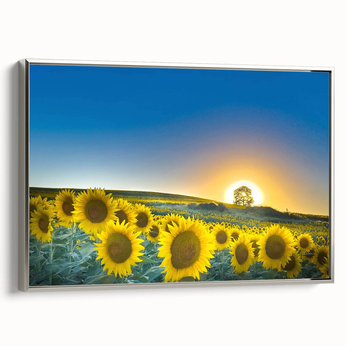 Framed canvas depicting a vintage-style Kansas landscape in muted colors, ideal for living room decor.