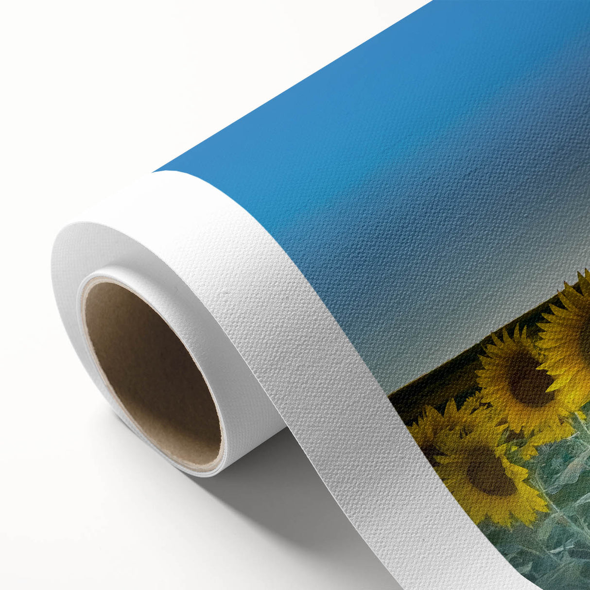Art Deco style poster of Kansas scenery on rolled canvas, featuring pastel colors, ideal for nursery wall art.