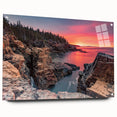 Acrylic print of Acadia National Park in Maine, featuring serene blue and green tones.
