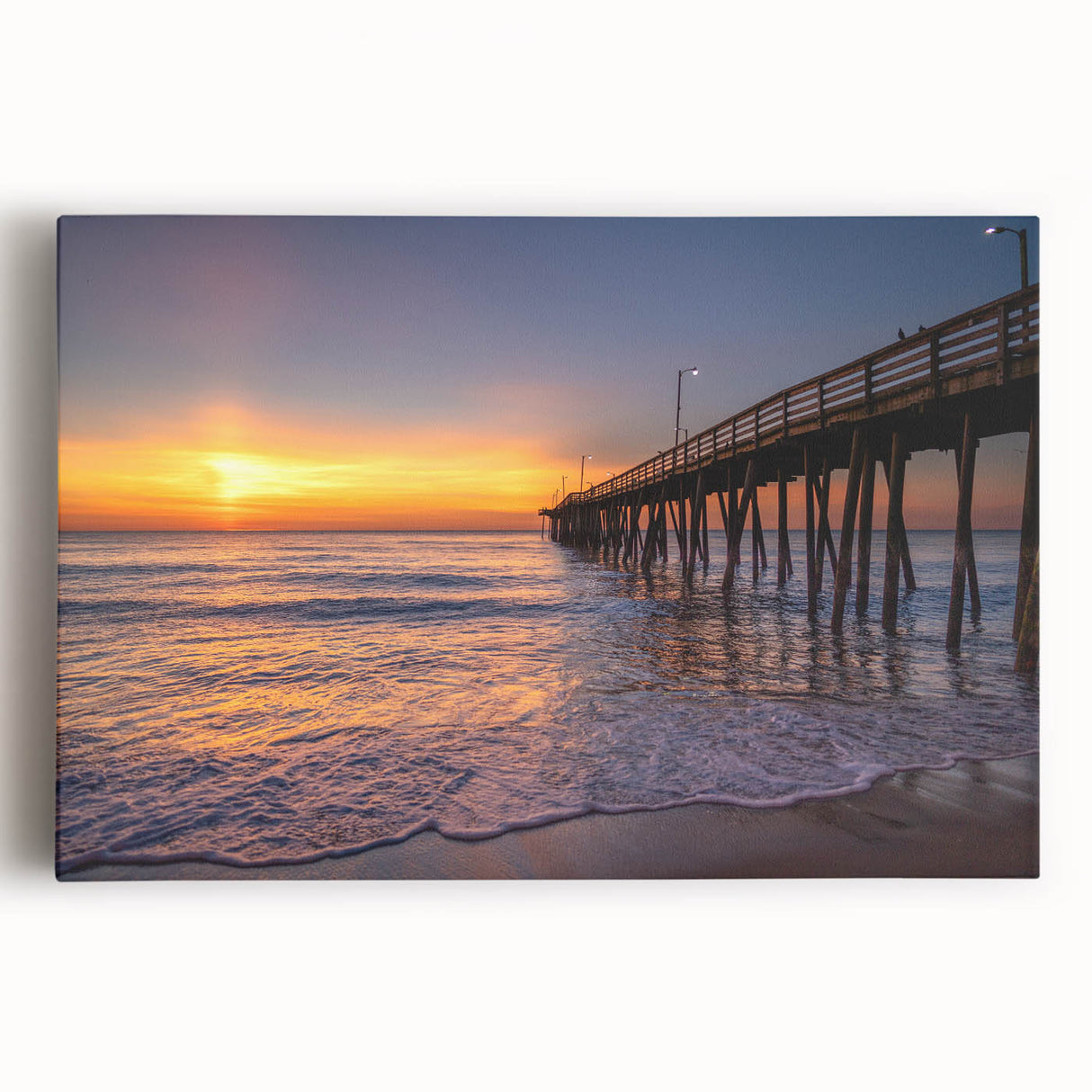 Black and white photo of Virginia scenery on large stretched canvas, suitable as kitchen wall art.