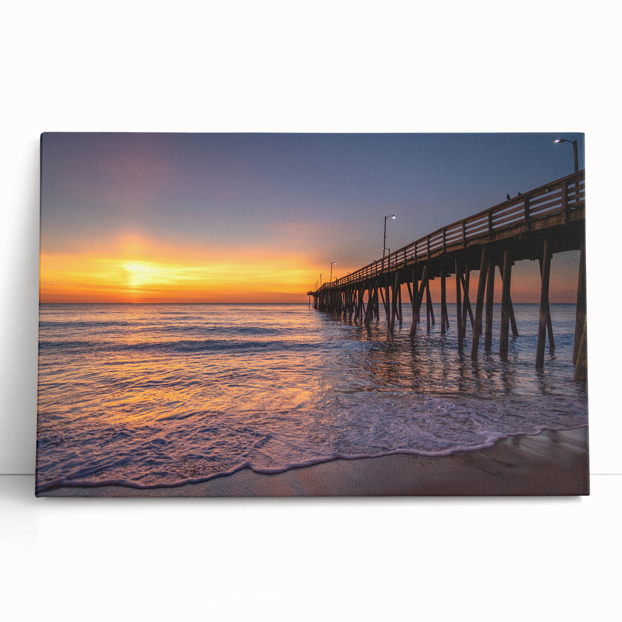 Black and white photo of Virginia scenery on stretched canvas, ideal for kitchen wall art or bedroom decor.