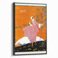Springtime Vogue Cover Art - Pink Coat Fashion Illustration Print