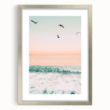 Textured abstract art print in muted earth tones on a framed canvas, suitable for bedroom wall decor.